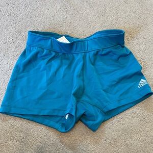 Adidas shorts size medium blue tech fit